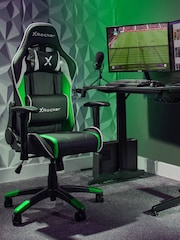 X Rocker Black  Green Agility Compact Esport Gaming Chair - Image 1 of 6