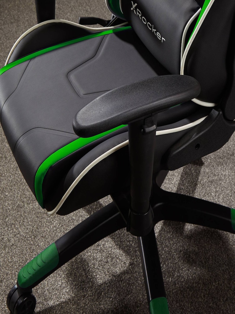 X Rocker Black  Green Agility Compact Esport Gaming Chair - Image 6 of 6
