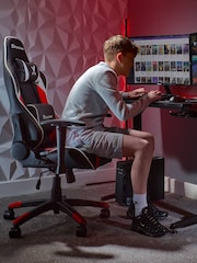 X Rocker Black  Red Agility Compact Esport Gaming Chair - Image 3 of 6