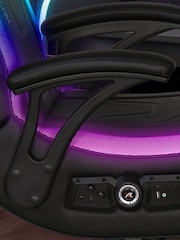 X Rocker Black Rgb Monsoon RGB 41 Stereo Audio Gaming Chair With Vibrant LED Lighting - Image 2 of 6
