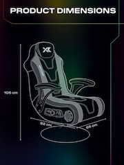 X Rocker Black Rgb Monsoon RGB 41 Stereo Audio Gaming Chair With Vibrant LED Lighting - Image 6 of 6