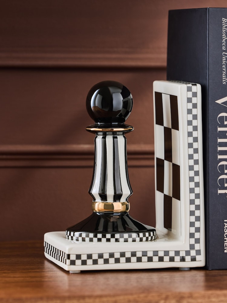 Pawn Chess Piece Ceramic Bookend - Attēls 2 no 4