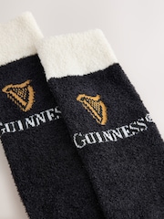 Black/White Guinness Fluffy Novelty Socks in Box 1 Pack - Image 2 of 6