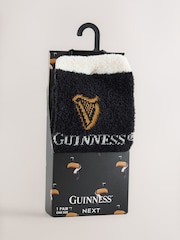 Black/White Guinness Fluffy Novelty Socks in Box 1 Pack - Image 4 of 6