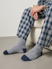 Blue Navy Fluffy Socks 2 Pack - Image 7 of 7