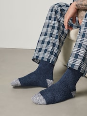 Black/Blue Fluffy Socks 4 Pack - Image 2 of 9
