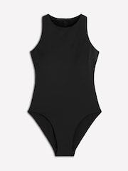 Boden Black Piped Sporty Swimsuit - Image 6 of 7