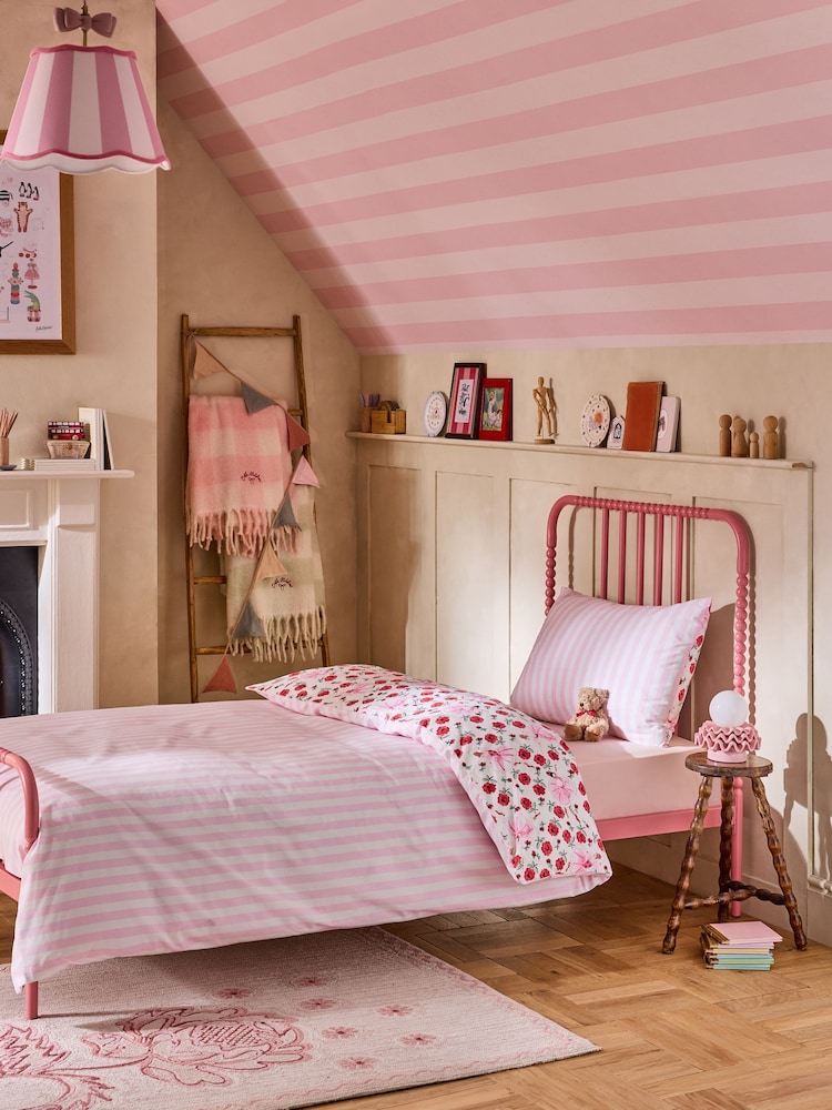Cath Kidston Pink Life is a Ballerina Duvet Cover and Pillowcase Set - Image 2 of 6 Cath Kidston Pink Life is a Ballerina Duvet Cover and Pillowcase Set - Image 2 of 6