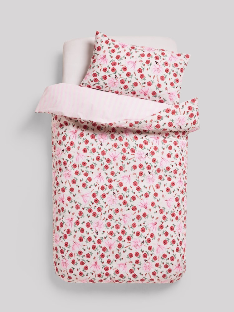 Cath Kidston Pink Life is a Ballerina Duvet Cover and Pillowcase Set - Image 6 of 6 Cath Kidston Pink Life is a Ballerina Duvet Cover and Pillowcase Set - Image 6 of 6