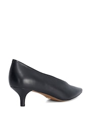 Dune London Black Leather Aris Court Shoes - Image 4 of 6