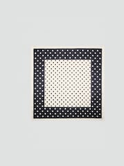 Mango Cream Polka Dot Satin Scarf - Image 2 of 3