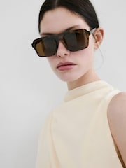 Mango Cream Sleeveless Drape Jumpsuit - Image 4 of 6