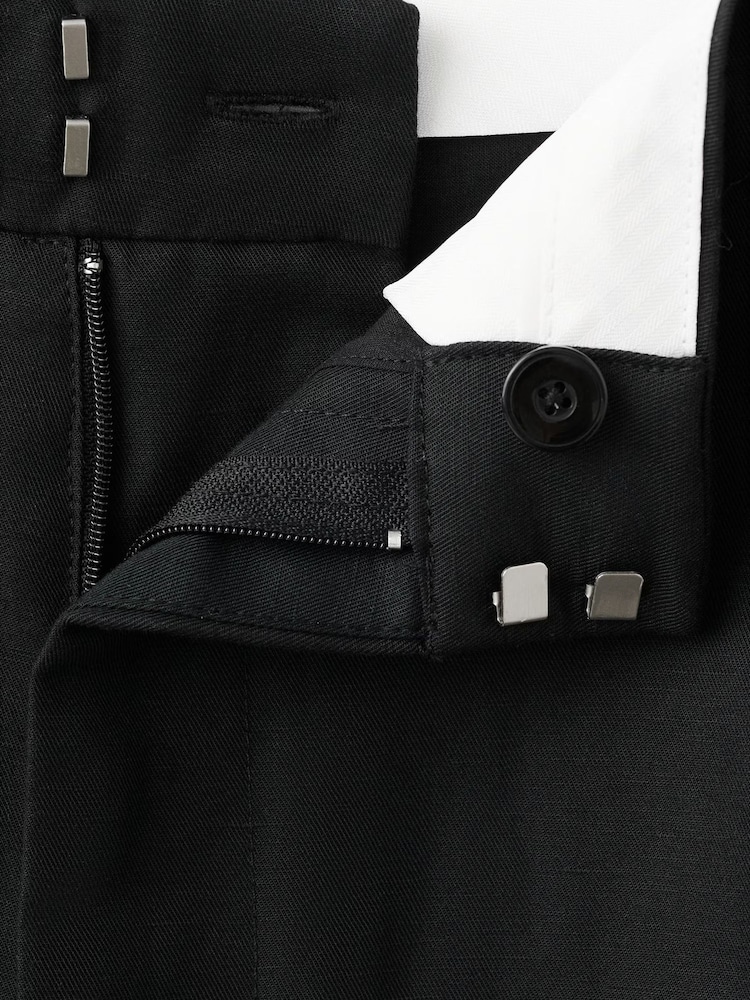 Mango Black Straight Leg Trousers - Image 6 of 6