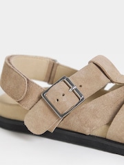 JD Williams Cream Fisherman Slingback Sandals - Image 4 of 4