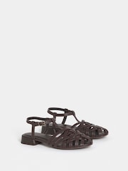 بني - JD Williams Refined Fishermans Woven Sandals - Image 3 of 4