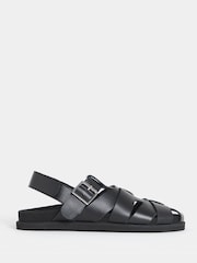 Zwart - JD Williams Fisherman Slingback Sandals - Afbeelding 2 van 4