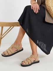 JD Williams Nude Fisherman Comfort Sandals - Image 1 of 4