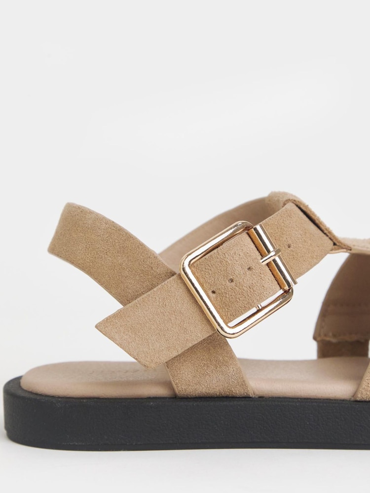 JD Williams Nude Fisherman Comfort Sandals - Image 4 of 4
