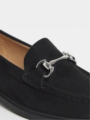 JD Williams Black Snaffle Detail Loafers - Image 4 of 4