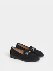 JD Williams Black Snaffle Detail Loafers - Image 2 of 4