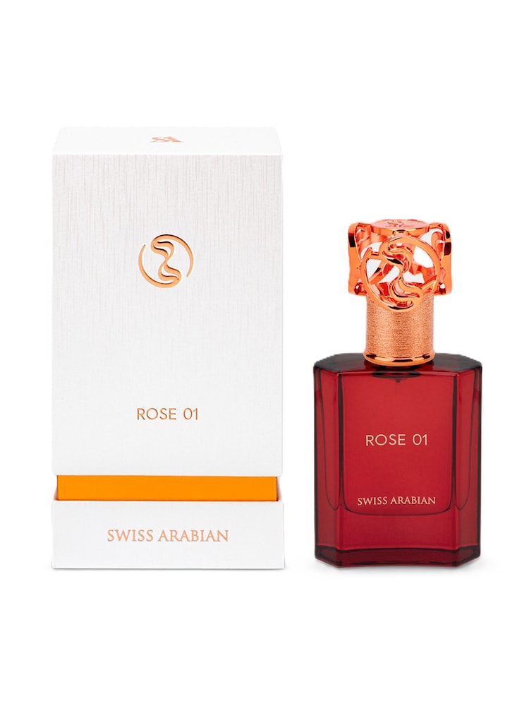Swiss Arabian Rose 01 Eau de Parfum 50ml - Image 1 of 4 Swiss Arabian Rose 01 Eau de Parfum 50ml - Image 1 of 4