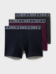 Crew Clothing Red Jersey Boxers 3 Pack - Image 1 of 2