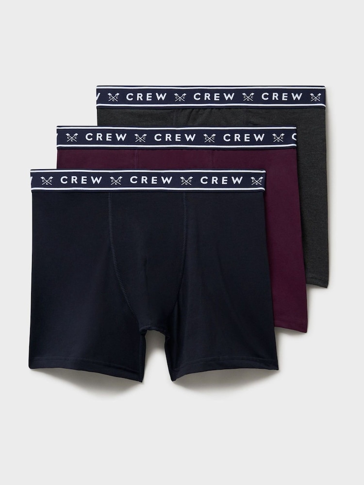 Crew Clothing Red Jersey Boxers 3 Pack - Image 1 of 2