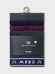 Crew Clothing Red Jersey Boxers 3 Pack - Image 2 of 2