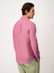 Crew Clothing Green Short Sleeve Linen Blend Shirt - Image 2 of 5