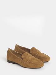 JD Williams Cream Soft Square Toe Loafers - Image 3 of 4