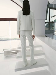 Mango White Flared Trousers - Image 3 of 5