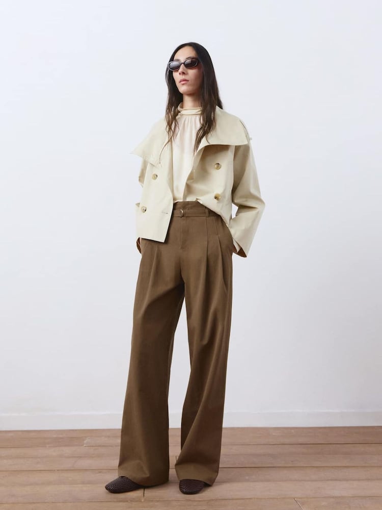 Mango Nude Balloon Trousers - Image 2 of 5