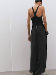 Mango Black Balloon Trousers - Image 2 of 5