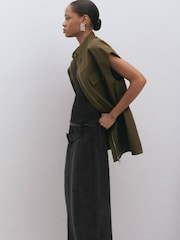 Mango Black Balloon Trousers - Image 4 of 5