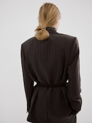 Mango Brown Pocket Detail Blazer - Image 3 of 6