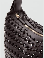 Mango Brown Open Weave Shoulder Bag - Image 3 of 4