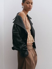 Mango Silver Tone Detail Earrings - Image 2 of 2