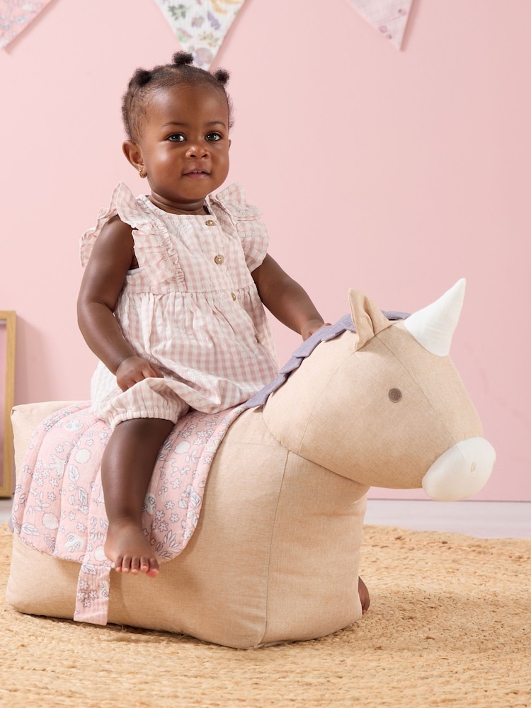 Tutti Bambini Tiny Tales Ride-On Uma Unicorn Beanbag - Image 1 of 5
