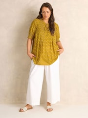 Evans Gold Dobby Boho Top - Image 2 of 5
