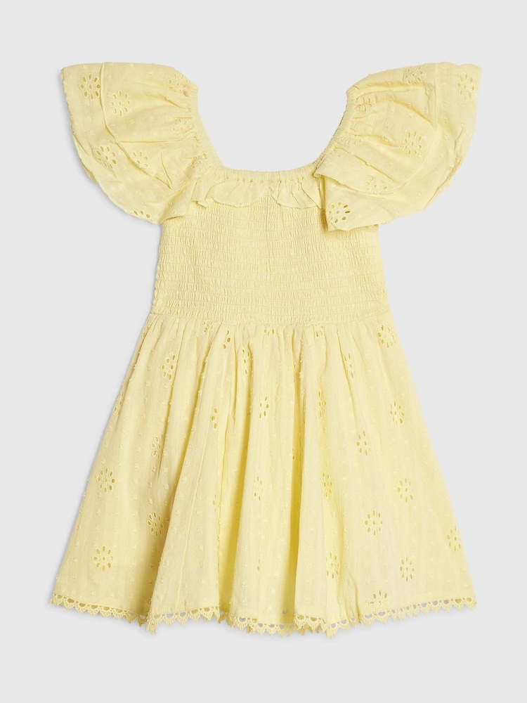 River Island Kleid mit Broderie-Rosetten - Bild 2 von 4 River Island Kleid mit Broderie-Rosetten - Bild 2 von 4