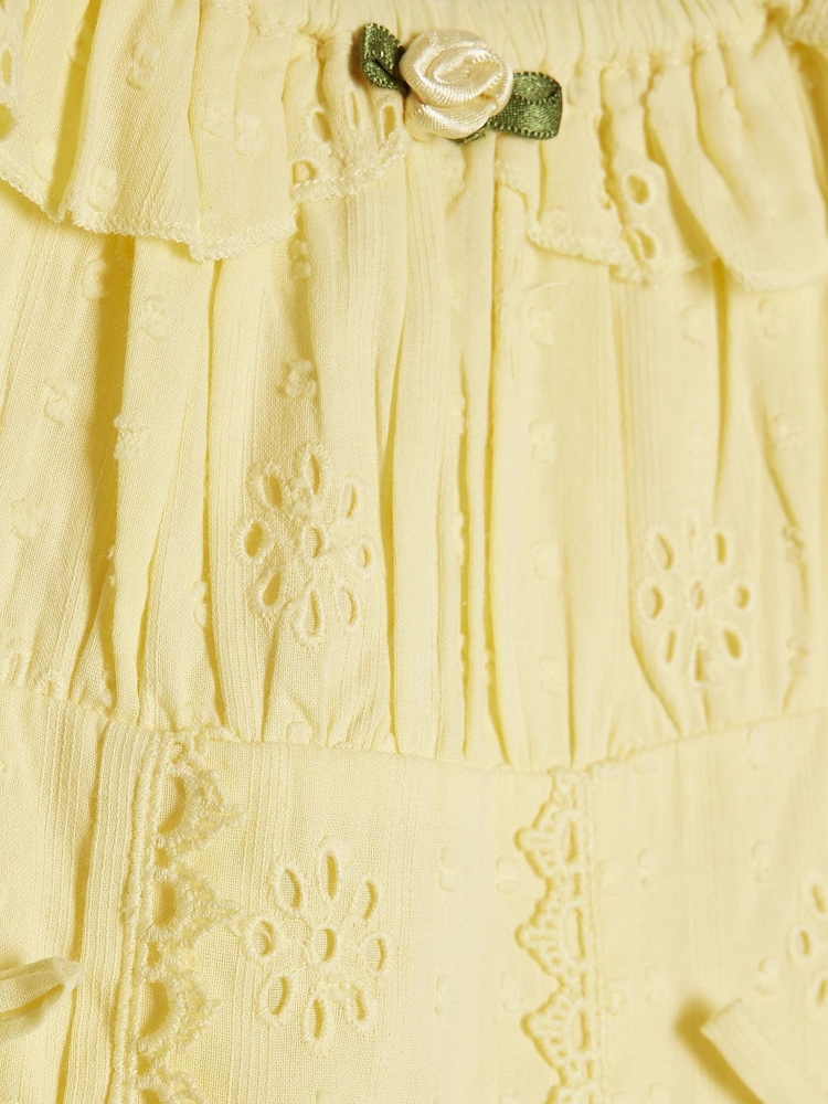 River Island Kleid mit Broderie-Rosetten - Bild 4 von 4 River Island Kleid mit Broderie-Rosetten - Bild 4 von 4