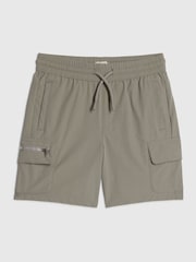 River Island Grey Zip Pocket Cargo Shorts - Image 1 of 1