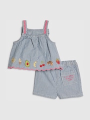 River Island Stripe Fruits Cami Top & Shorts Set - 圖片 1/6