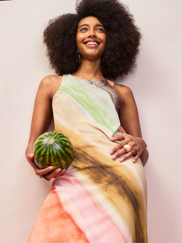 Κόκκινο - Ro&Zo Tie Dye Print Dress - Εικόνα 3 από 3