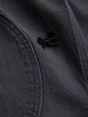 Charcoal Grey Velvet Bow Dungarees (3-16yrs) - Image 3 of 8
