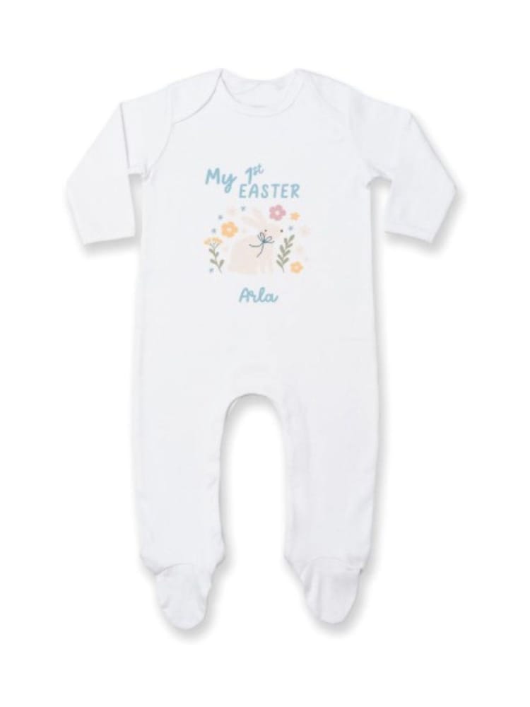 Koko Blossom Personalised My 1st Easter Sleepsuit - Image 1 of 1 Koko Blossom Personalised My 1st Easter Sleepsuit - Image 1 of 1