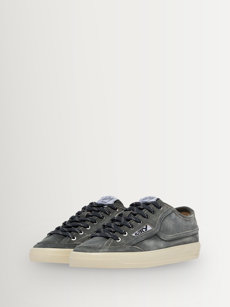 AUTRY Grey Windscape Low Man Kq02 Suede/Sugar Mustang Trainers - Image 2 of 5