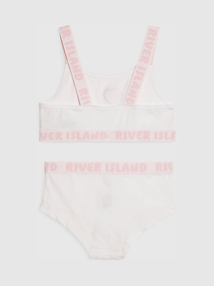River Island White Strappy Crop Top & Briefs Set - Image 2 of 4 River Island White Strappy Crop Top & Briefs Set - Image 2 of 4