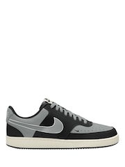 Nike Black Smoke Grey Court Vision Low Trainers - Image 1 of 3
