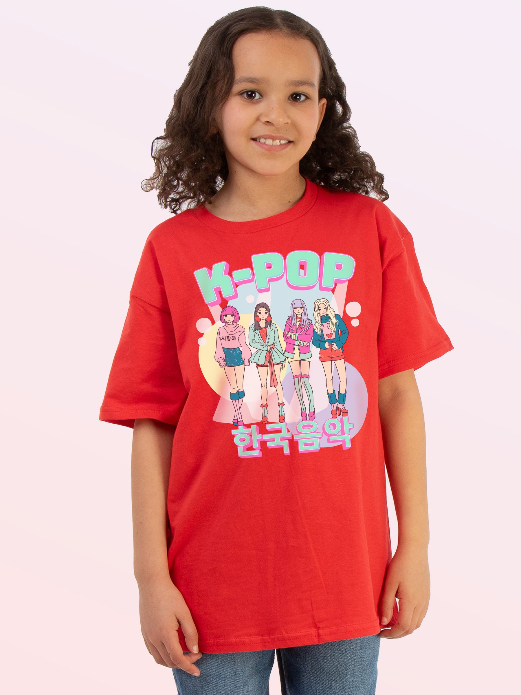 Buy Brands In Red K-Pop Band T-Shirt from the Next UK online shop